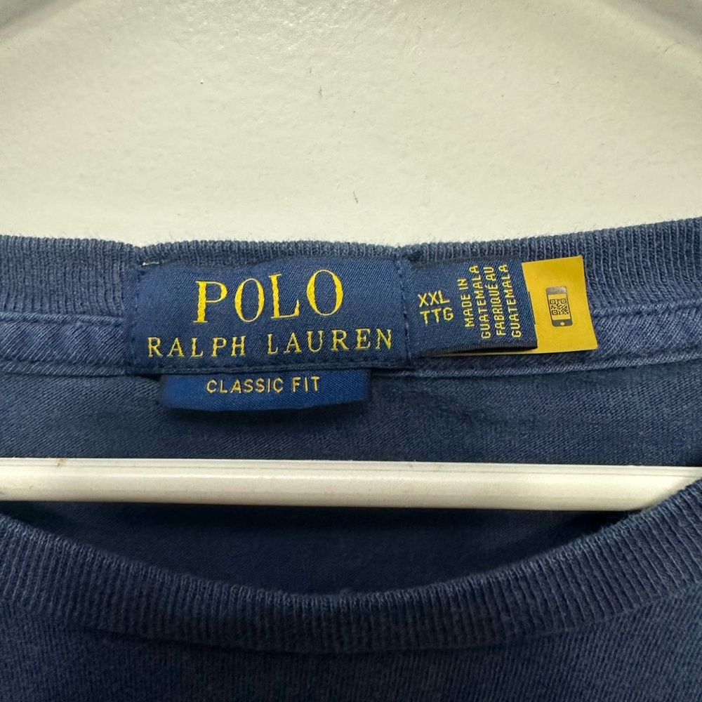 Polo by Ralph Lauren Navy Tee with Bold Red Graphic - Picture 2 of 3